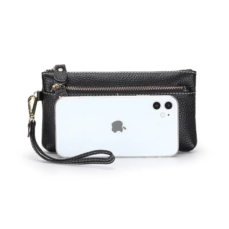 Genuine Leather Clutch Bag Women