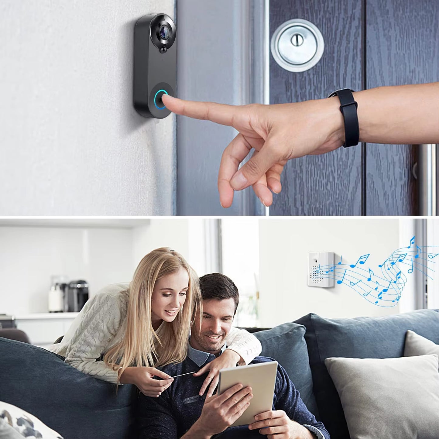 1080P Wireless Video Doorbell Camera Wifi Smart Door Bell